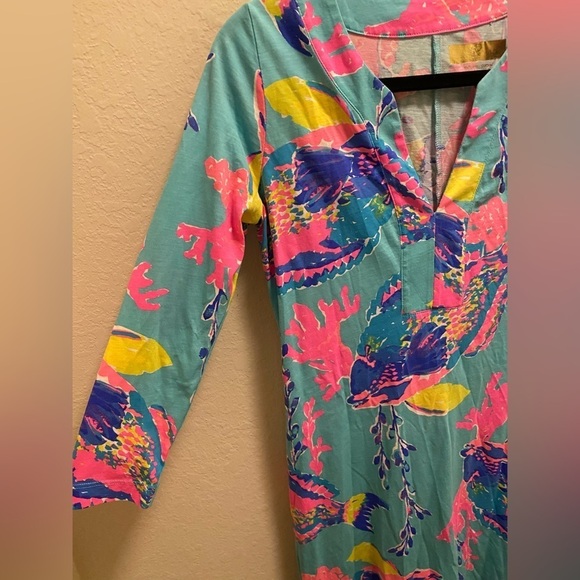 Lilly Pulitzer Riva Dress In Sandstorm Print - Picture 5 of 10